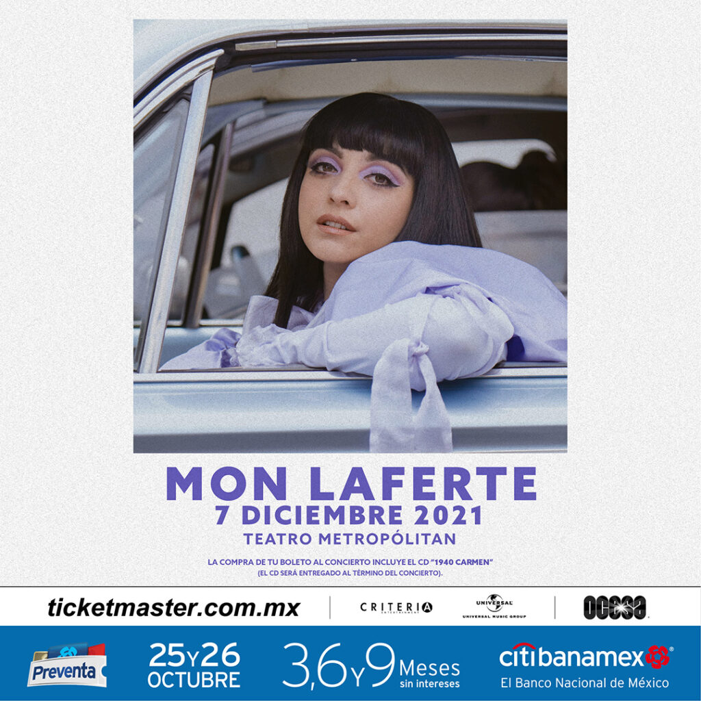 Mon ofrecerá concierto en el Teatro Metropólitan 