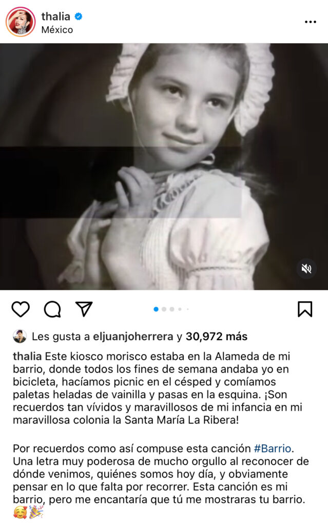 Thalía pequeña 