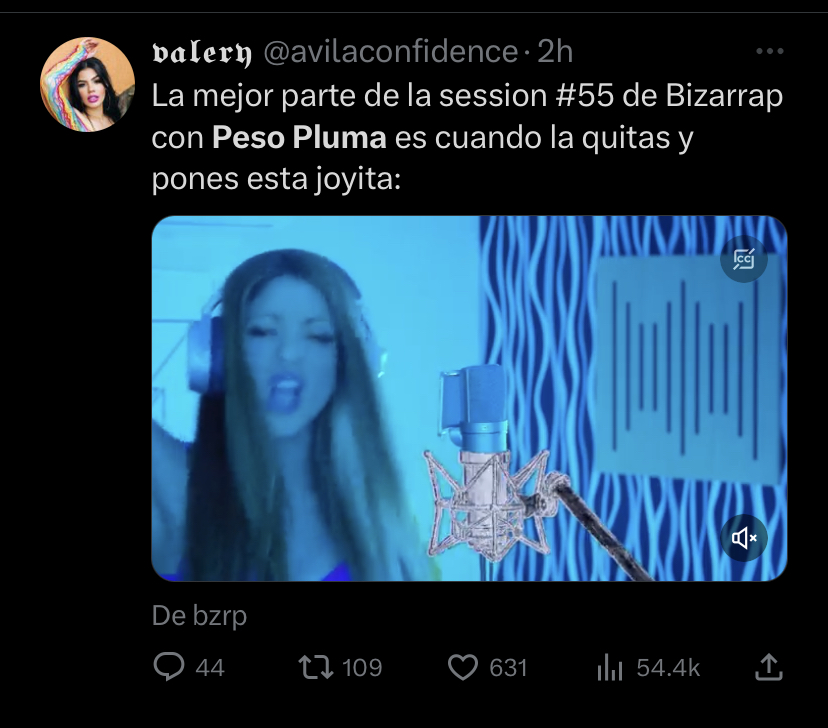 Meme de Peso Pluma y Bizarrap