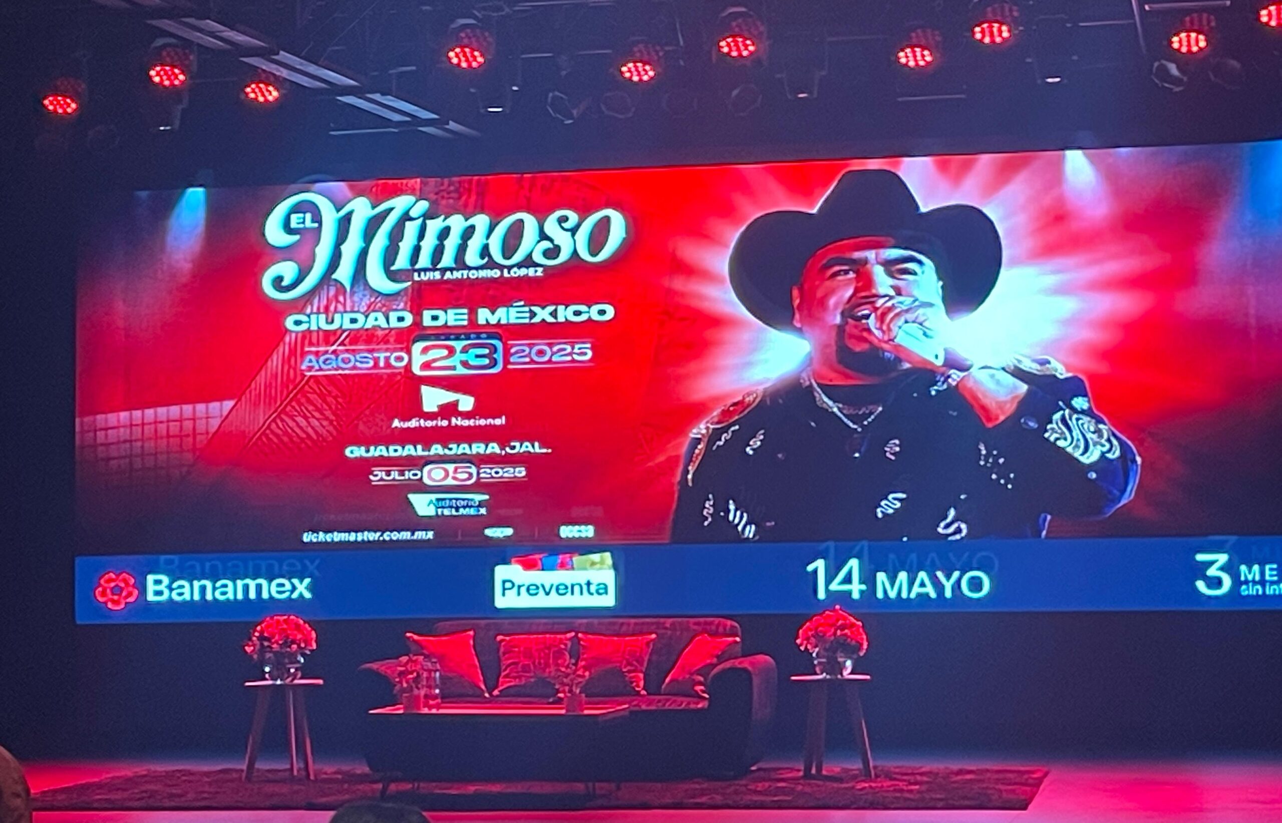 El Mimoso y su gira nomas por gusto